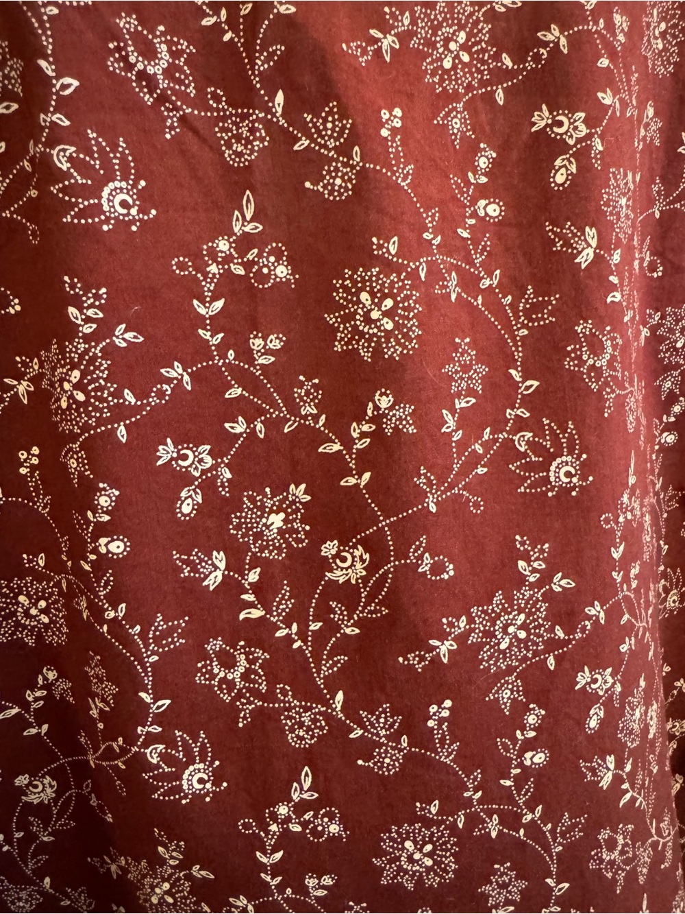 Madewell Burgundy Floral V-Neck Puff Sleeve Blouse - Picture 6 of 6
